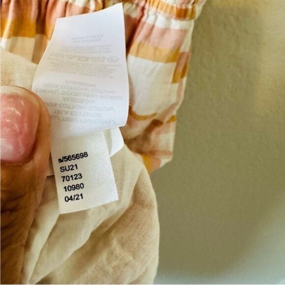 Ann Taylor Loft Pink Orange Plaid Puff Sleeve Shift Dress Size Small Regencycore - Picture 6 of 8